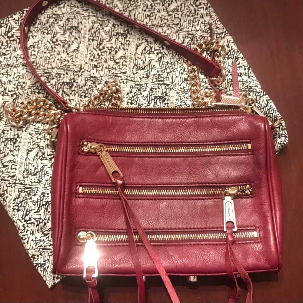 Rebecca Minkoff Red Mini 5 Zip Crossbody